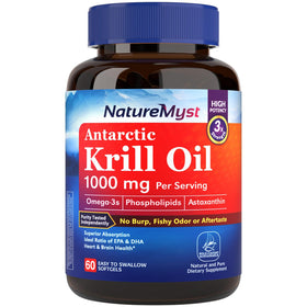 NatureMyst Huile de Krill 1000mg gélules molles vue de face