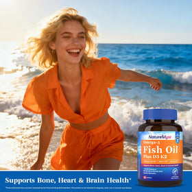 NatureMyst Huile de Poisson Omega-3 2000 mg gélules ouvertes
