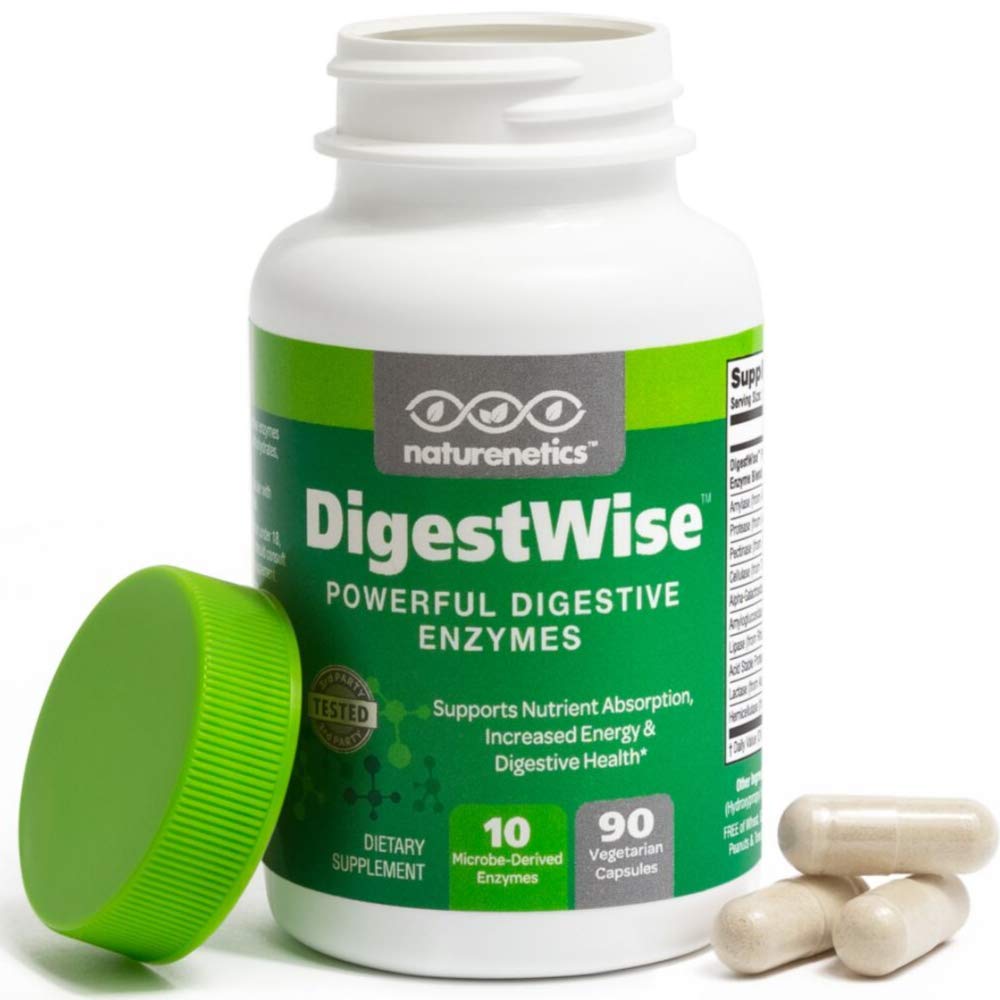 Naturenetics 90 capsules d'enzymes végétales vue de face