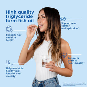 Naturenetics Omega 3 Huile de Poisson rTG gélule ouverte sur une cuillère