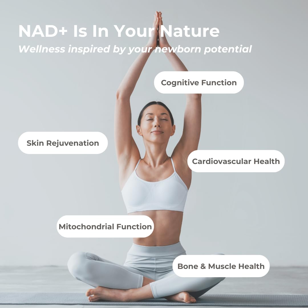 NATURENEWBORN NAD+ 1000mg complément alimentaire avec étiquette visible