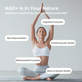 NATURENEWBORN NAD+ 1000mg complément alimentaire avec étiquette visible