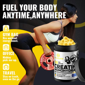 Natures Aid Gummy de Créatine Monohydrate 5g - mise en scène lifestyle