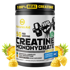 Natures Aid Gummy de Créatine Monohydrate 5g - vue avant du flacon
