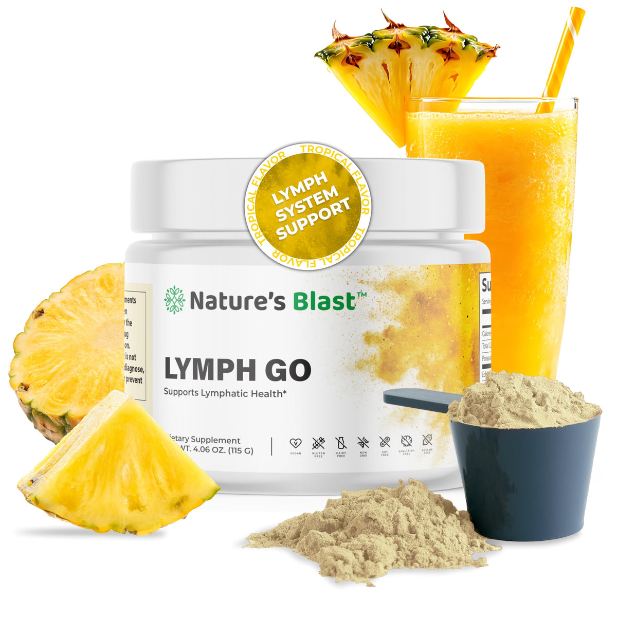 NATURES BLAST Lymph Go complément alimentaire 281g vue de face