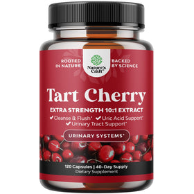 Natures Craft Capsules Cerise Acide Urique 120 Comprimés vue de face