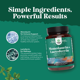 Natures Craft capsules de lactoferrine, format et dosage