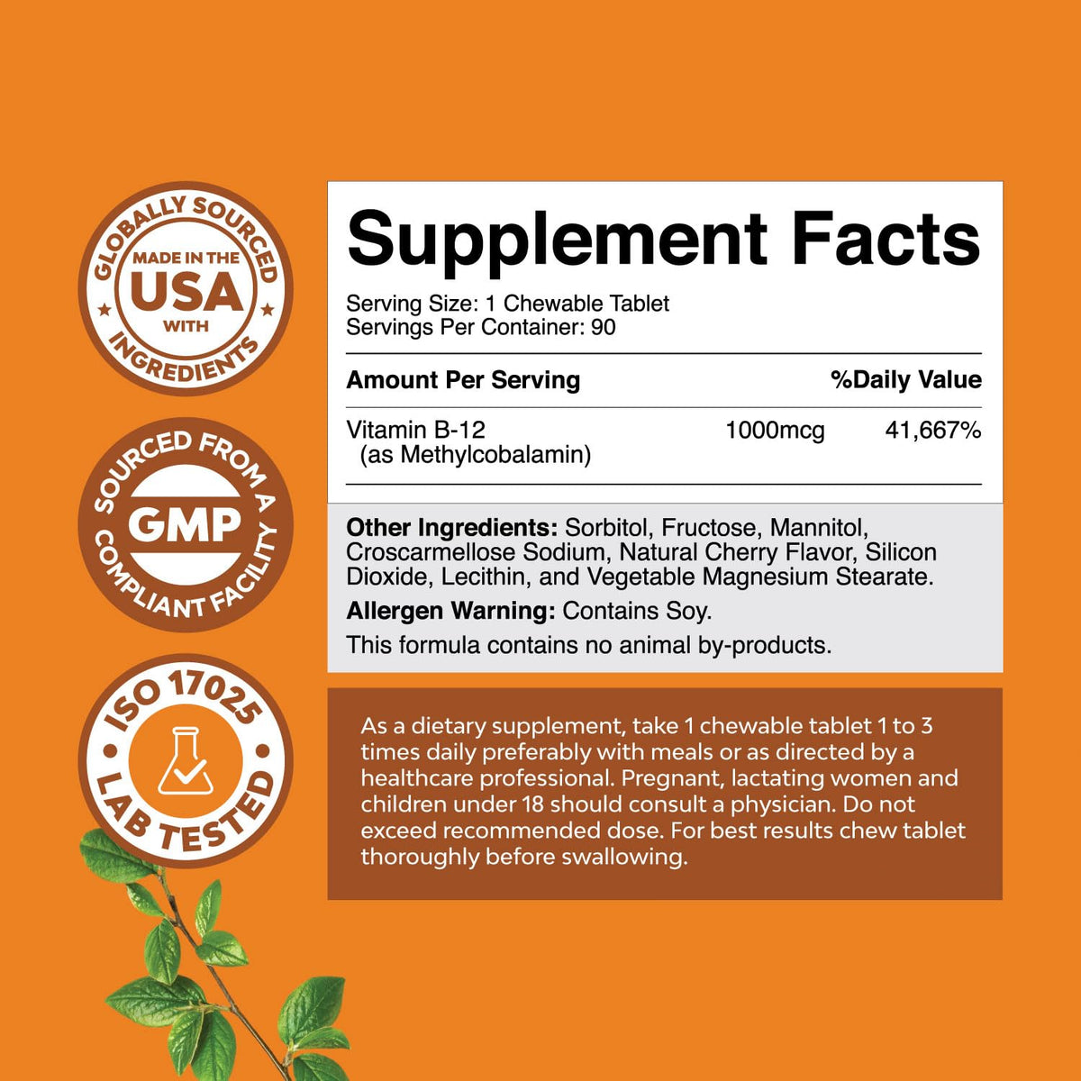 Natures Craft Chewable Vitamin B12 1000mcg group of gummies