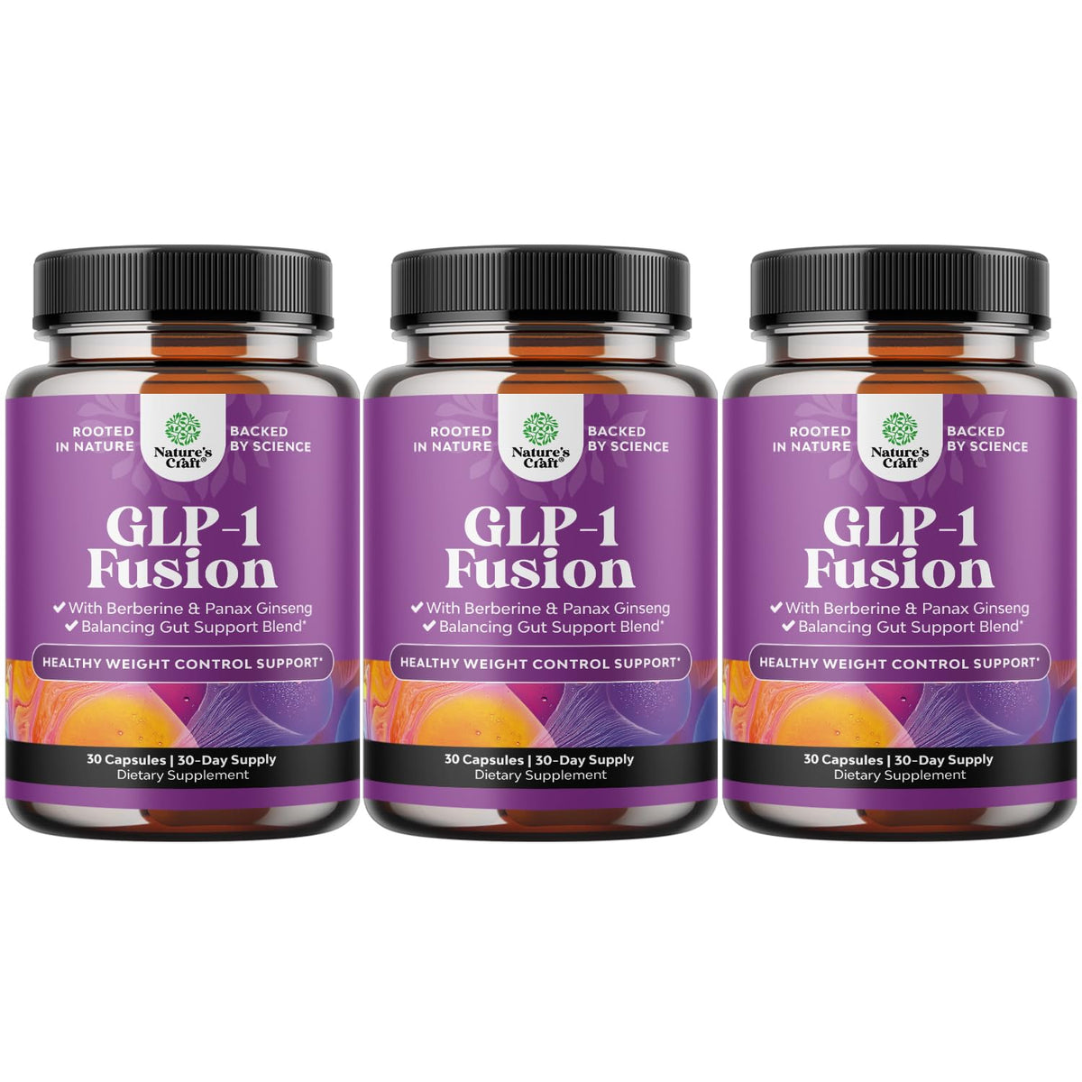 Natures Craft Complément Alimentaire Berbérine GLP-1 30 Capsules vue de face
