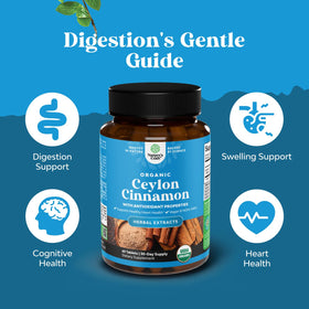 Natures Craft Complément Alimentaire Cannelle de Ceylan 1000mg - Détails des comprimés