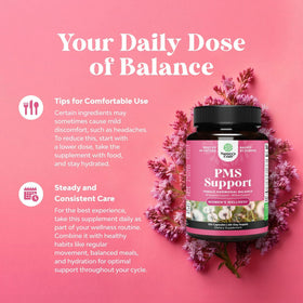 Natures Craft Complément Alimentaire PMS - capsules sur une table