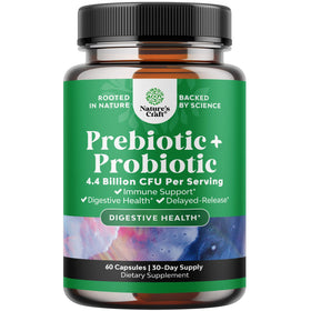 Natures Craft Complément Alimentaire Probiotiques et Prébiotiques 60 Capsules vue de face