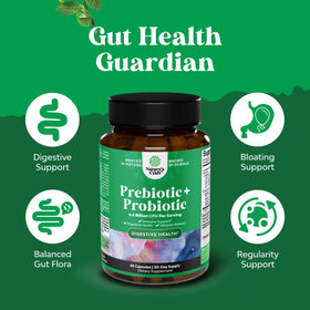 Natures Craft Complément Alimentaire Probiotiques et Prébiotiques 60 Capsules vue arrière