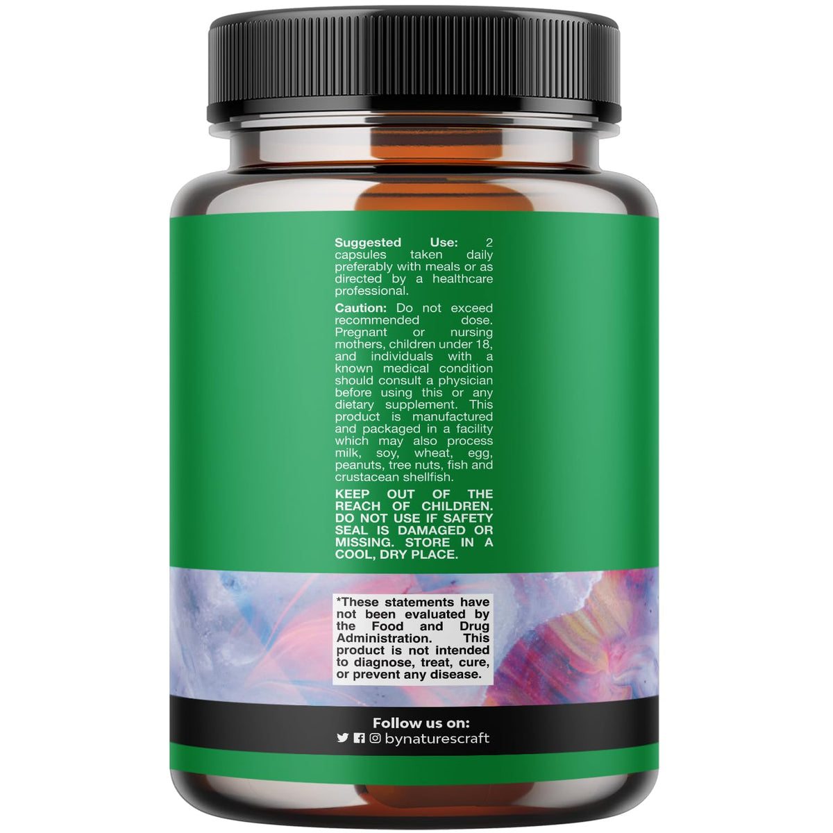 Natures Craft Complément Alimentaire Probiotiques et Prébiotiques 60 Capsules sur un fond blanc