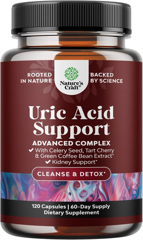 Natures Craft Complément Alimentaire Uric Acid 120 Capsules vue avant