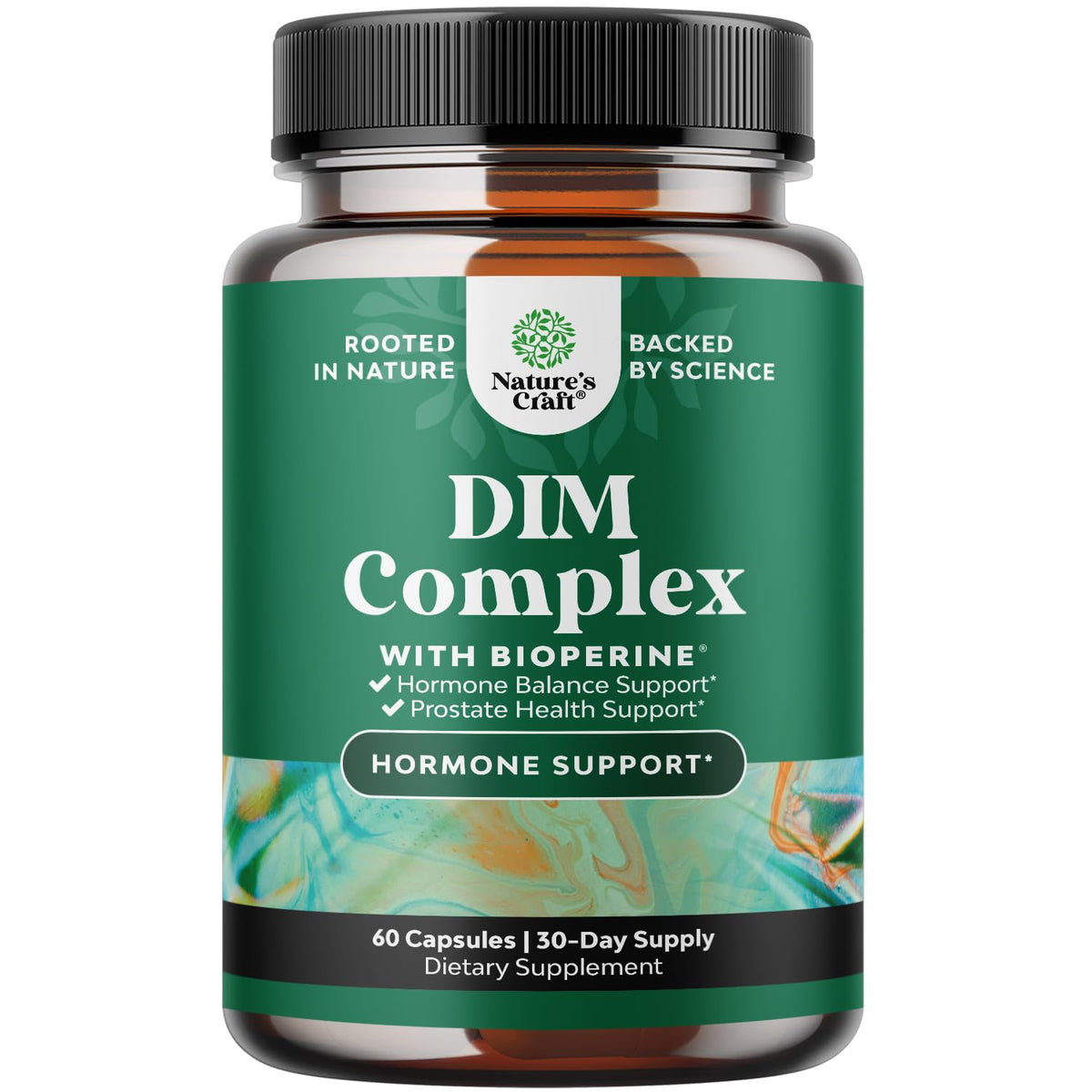 Natures Craft Complément DIM 60 Capsules avec Bioperine - vue de face