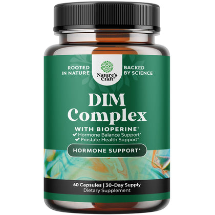 Natures Craft Complément DIM 60 Capsules avec Bioperine - vue de face