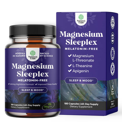 Natures Craft Complément Magnésium L-Thréonate 1000mg vue de face