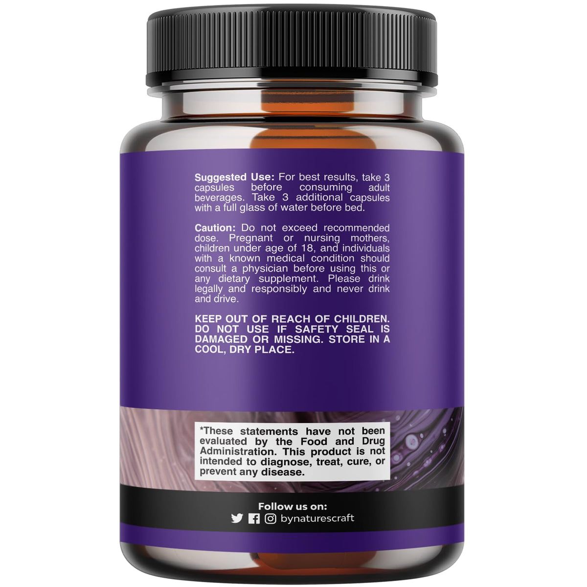 Natures Craft Compléments Alimentaires Détox Foie - capsules avec verre d'eau