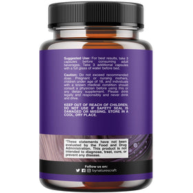 Natures Craft Compléments Alimentaires Détox Foie - capsules avec verre d'eau