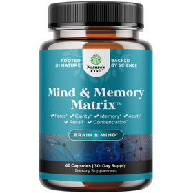 Natures Craft Compléments Alimentaires Mémoire et Concentration 60 Capsules - vue de face