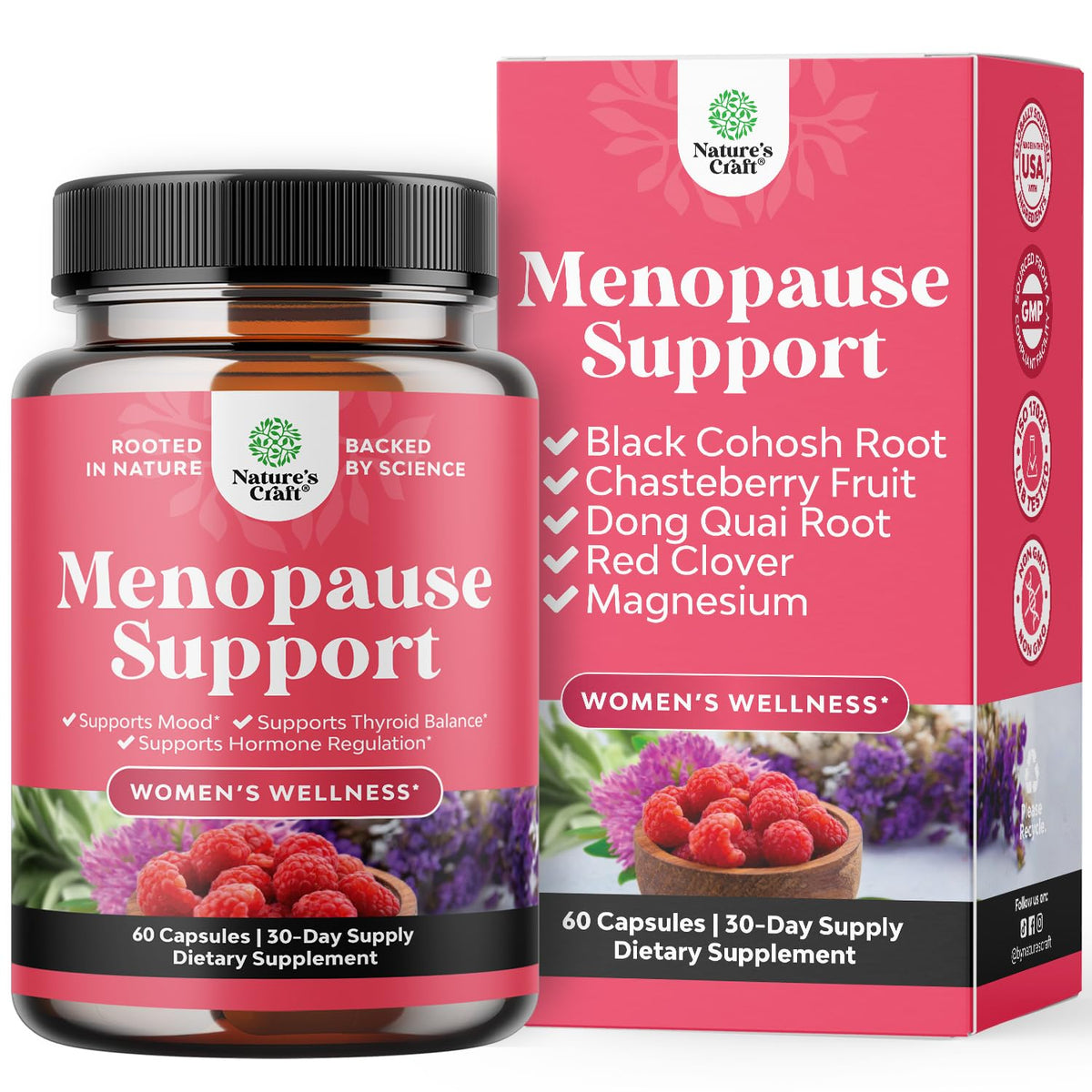 Natures Craft Compléments Alimentaires pour Femmes 60 capsules, vue de face