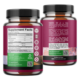 Natures Craft D Mannose 120 capsules sur une table en bois