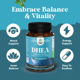 Natures Craft DHEA 50mg capsules side view