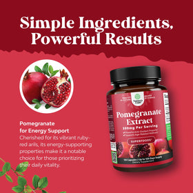 Natures Craft Extrait de Grenade 500mg capsules côté