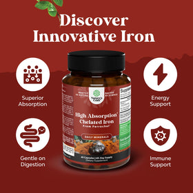 Natures Craft Fer Bisglycinate 60 Capsules - vue de dos