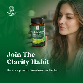 Natures Craft Ginkgo Biloba Capsules 120mg lifestyle usage