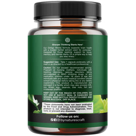 Natures Craft Ginkgo Biloba Capsules 120mg with a glass of water