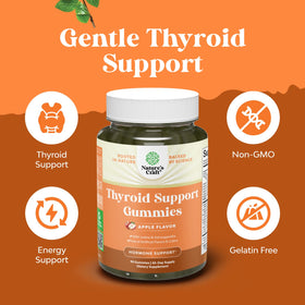 Natures Craft Gummies de Soutien Thyroïdien avec une vue détaillée des ingrédients