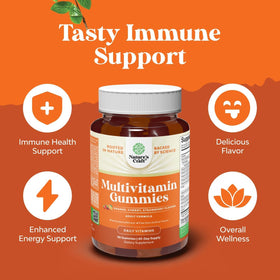 Natures Craft gummies multivitamines Halal vue de côté