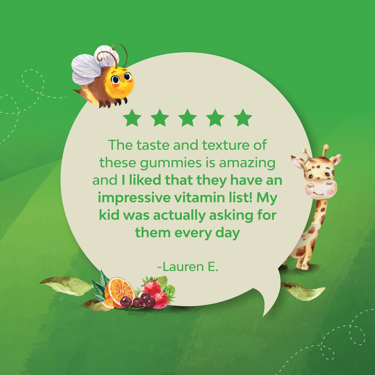 Natures Craft Gummy Multivitamins Enfants, présentation sur une table