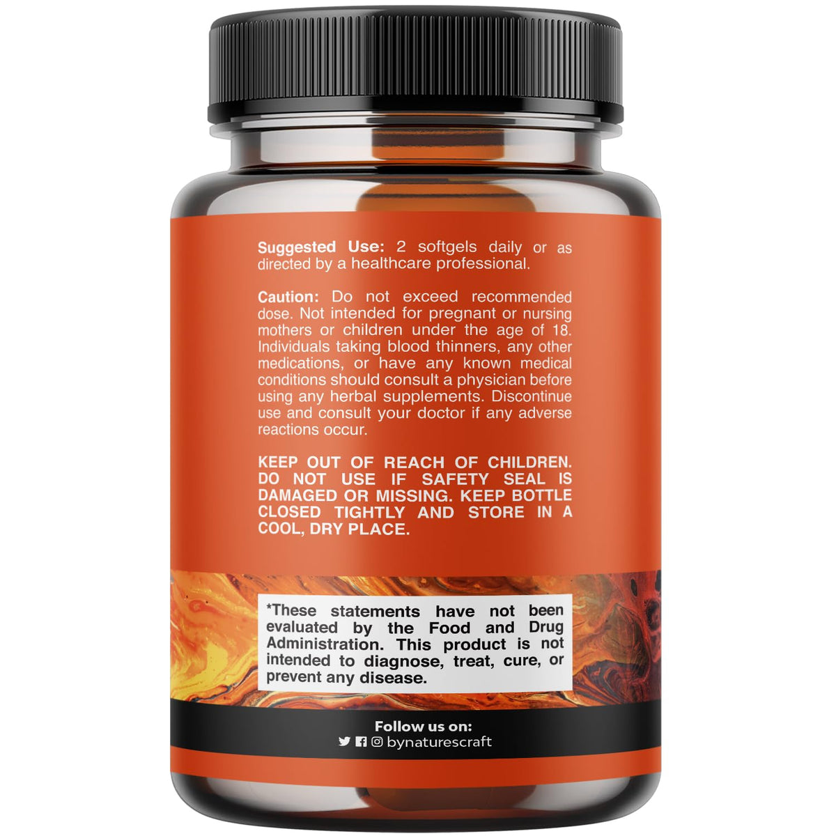 Natures Craft Huile de Krill Antarctique 2000mg dos du paquet