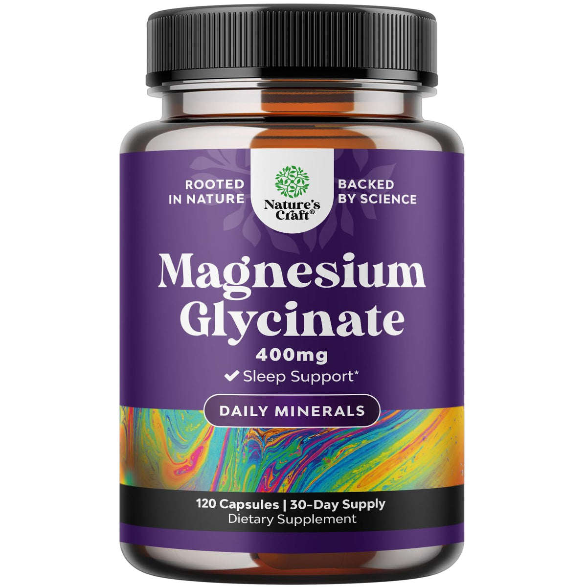 Natures Craft Magnésium Glycinate 400mg pot de 120 capsules