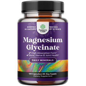 Natures Craft magnésium glycinate 500mg capsules vue de face