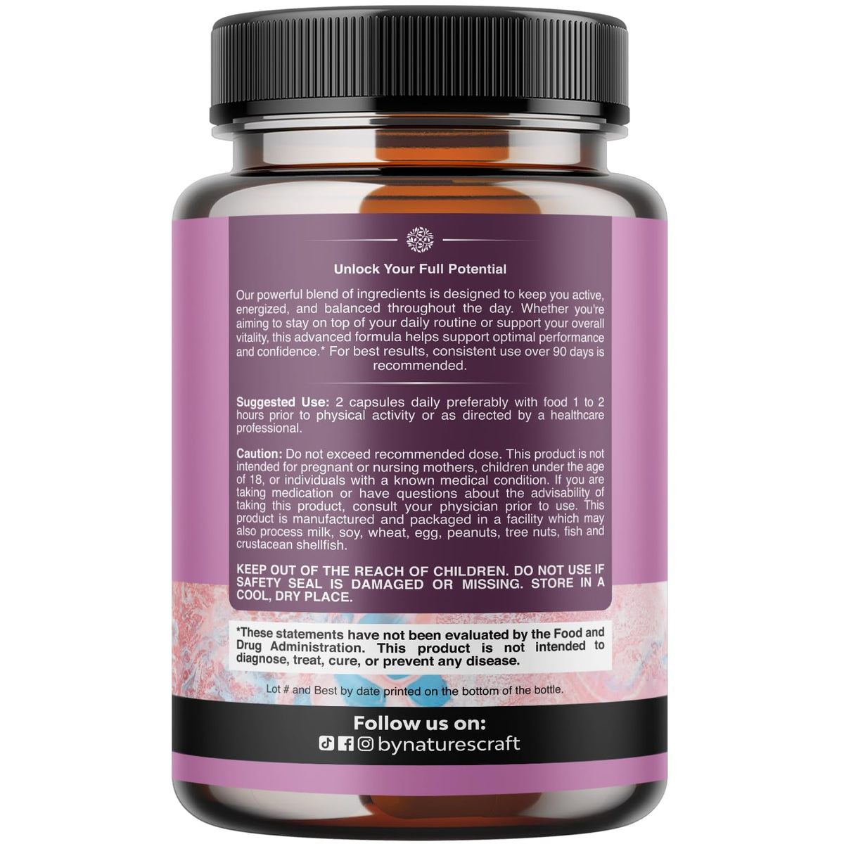 Natures Craft Muira Puama 120 capsules en gros plan