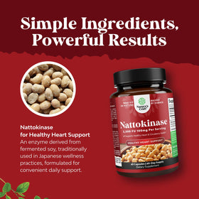 Natures Craft Nattokinase 2000 FU ingrédients détaillés