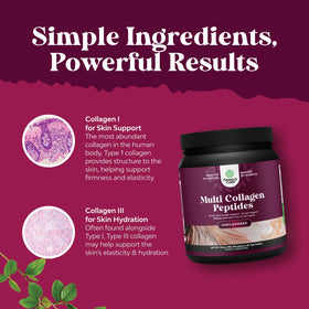 Natures Craft Poudre de Collagène Multi 454g en utilisation dans un smoothie