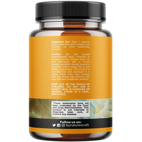 Natures Craft Quercétine avec Bromélaïne 500mg capsules in hand