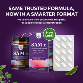 Natures Craft SAM-e 150mg étiquette avec dosage et ingrédients