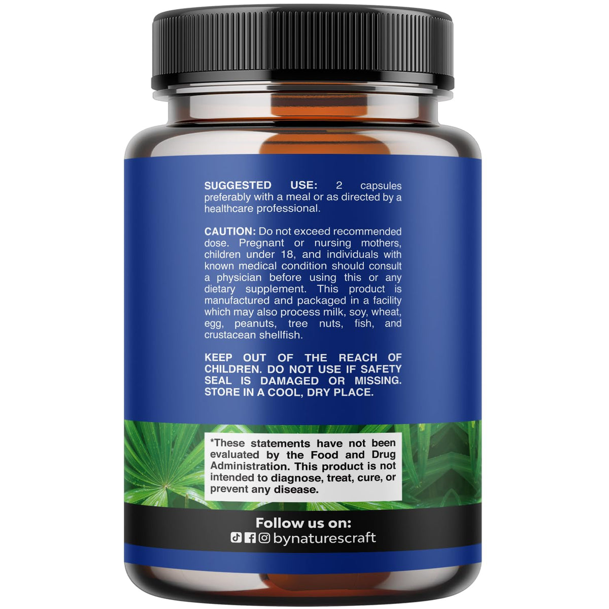 Natures Craft Saw Palmetto 100 Capsules - boîte ouverte