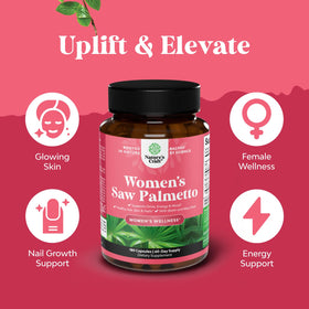 Natures Craft Saw Palmetto 500mg capsules avec étiquette