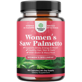 Natures Craft Saw Palmetto 500mg capsules vue de face