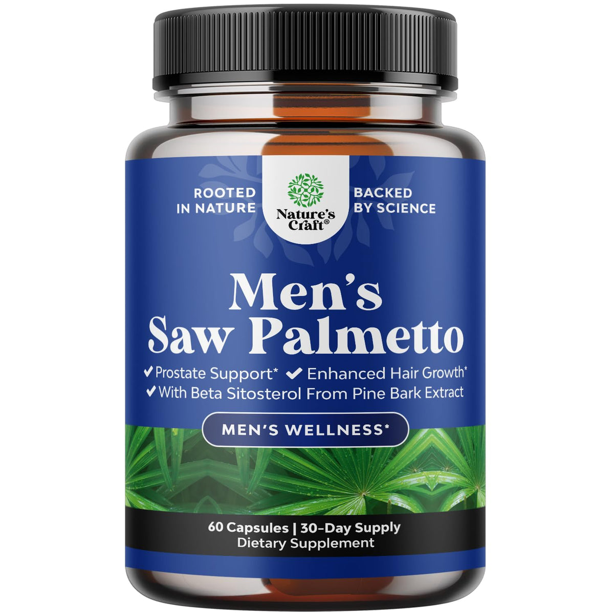 Natures Craft Saw Palmetto 60 Ct boîtier avant