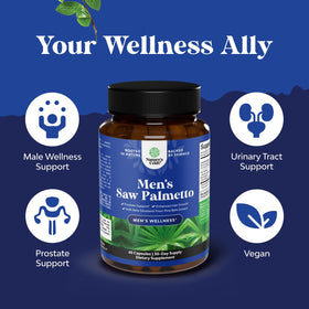 Natures Craft Saw Palmetto 60 Ct étiquette des ingrédients