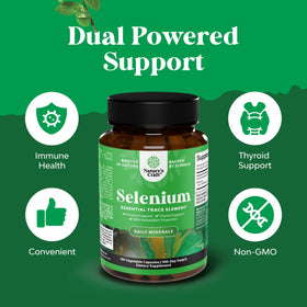 Natures Craft Sélénium 200 mcg capsules avec étiquette