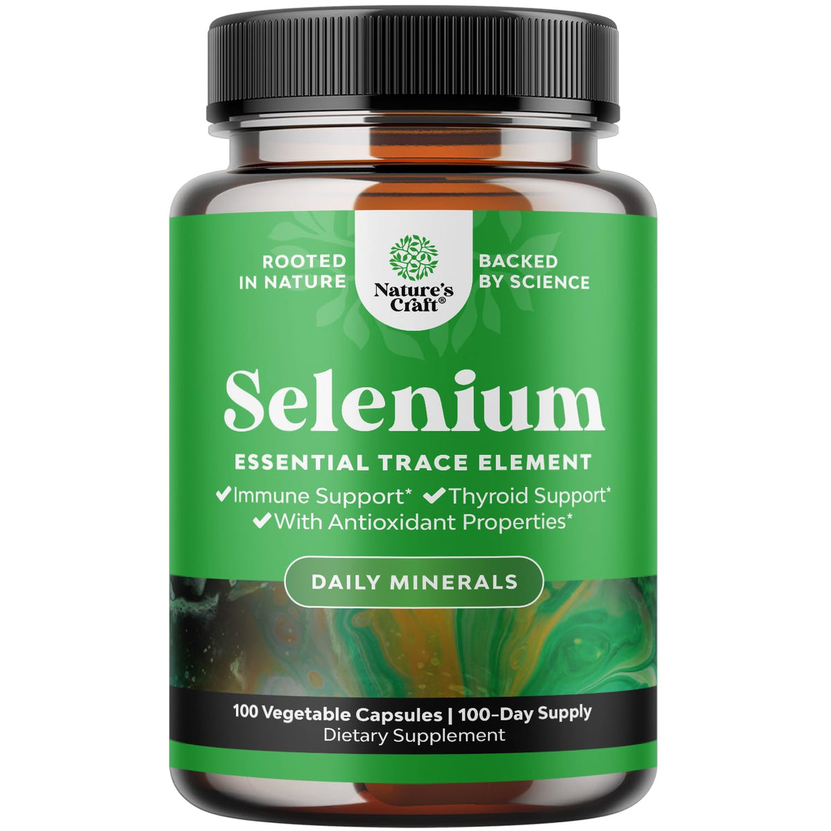 Natures Craft Sélénium 200 mcg capsules vue de face